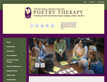 Tablet Screenshot of poetrytherapy.org